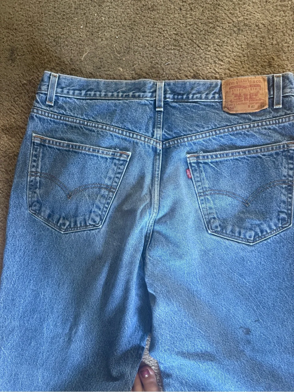 Vintage Levis 550 Jeans Men 40x34 Relaxed Fit  90s Y2K